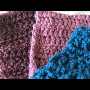 3 Handmade Thick Infinity Scarves 🧣